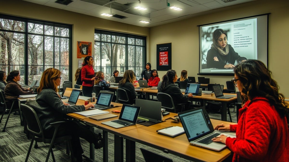 Formation professionnelle avec présentation